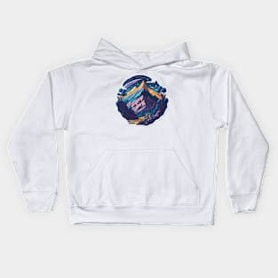 Enchanting Hills Sticker Kids Hoodie